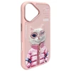 Nimmy Apple iPhone 16 6.1" dėklas telefonui rožinės spalvos Cool&amp;Cute 2.0 Cat