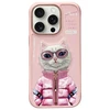 Nimmy Apple iPhone 16 Pro 6.3" dėklas telefonui rožinės spalvos Cool&amp;Cute 2.0 Cat
