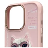 Nimmy Apple iPhone 16 Pro 6.3" dėklas telefonui rožinės spalvos Cool&amp;Cute 2.0 Cat