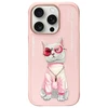 Nimmy Apple iPhone 16 Pro Max 6.9" dėklas telefonui rožinės spalvos Glasses Cool Cat