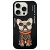Nimmy dėklas Apple iPhone 16 Pro Max 6.9″ juodos spalvos Glasses Cool Dog