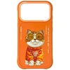 Dėklas Nimmy Glasses Cool Cat Case for iPhone 17 Pro Max - Oranžinis