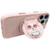 Dėklas Nimmy Glasses Cool Cat MagSafe Apple iPhone 16 Pro Max rožinės spalvos