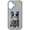 „Nimmy Glasses Cool nag“ dėklas „iPhone 17“ – pilkas