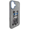 „Nimmy Glasses Cool nag“ dėklas „iPhone 17“ – pilkas