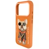 Dėklas Nimmy Glasses Cool Dog Case for iPhone 17 Pro Max - Oranžinis