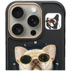 Dėklas Nimmy Glasses Cool Dog MagSafe Apple iPhone 16 Pro juodos spalvos
