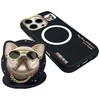 Dėklas Nimmy Glasses Cool Dog MagSafe Apple iPhone 16 Pro juodos spalvos