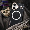 Dėklas Nimmy Glasses Cool Dog MagSafe Apple iPhone 16 juodos spalvos