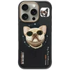 Dėklas Nimmy Glasses Cool Dog MagSafe Apple iPhone 16 Pro Max juodos spalvos