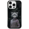 „Nimmy Magnetic“ madingas mielas augintinio formos „MagSafe“ dėklas, skirtas „iPhone 16 Pro“ - juodas