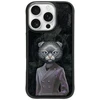 „Nimmy Magnetic“ madingas mielas augintinio formos „MagSafe“ dėklas, skirtas „iPhone 16 Pro Max“ - juodas