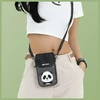 Dėklas Nimmy torebka na telefon juodos spalvos Big Eyed Pet 2.0 Panda