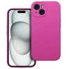 Oem iPhone 15 silikoninis dėklas 2 mm (kameros apsauga) rožinė