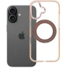 Oem dėklas iPhone 17 su rėmeliu, apskritu stovu, suderinamas su MagSafe, auksinis