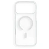 Dėklas Oem Case for iPhone 17 Pro Max / 18 Pro Max Drop Glue Colorful Ring Mag Cover compatible with MagSafe baltas