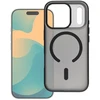 Dėklas Oem Case for iPhone 17 Pro Max / 18 Pro Max Flexline Mag Cover compatible with MagSafe juodas