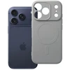 Dėklas Oem Case for iPhone 18 Pro / 17 Pro Silicone Mag Cover compatible with MagSafe (camera protection) sidabrinis