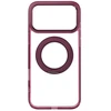 Dėklas Oem Case for iPhone 18 Pro Max / 17 Pro Max Frame Circle Stand compatible with MagSafe dark cherry