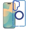 Oem Dėklas Samsung S26 Frame Circle Stand, suderinamas su MagSafe, tamsiai mėlynas
