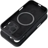 OEM silikoninis 2 mm dėklas, skirtas IPHONE 17, suderinamas su MagSafe juodas