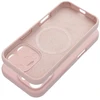 Dėklas Oem Case for iPhone 17 Pro Max / 18 Pro Max (low camera edge) Silicone 2mm (camera protection) compatible with MagSafe powder pink