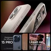 Dėklas Spigen Liquid Air, natural titanium – Apple iPhone 15 Pro