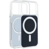 Oem Originalus „iPhone 16e“ (SE4 2025) / 17e dėklas, skaidrus „Fusion Mag Cover“, suderinamas su „MagSafe“, tamsiai mėlynas
