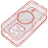 Oem Dėklas na Samsung S26 ULTRA Clear Mag Cover - Glitter (Str) zgodne su MagSafe rožinė glitter