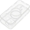 Oem Originalus „iPhone 15“ skaidrus „Mag“ dėklas – blizgučiai (STR / APSAUGA NUO FOTOAPAROS), suderinamas su „MagSafe“ skaidriais blizgučiais.