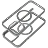 OEM dėklas, skirtas „iPhone 16 Color Edge Mag Cover“, suderinamas su „MagSafe“ ir titano pilkos spalvos