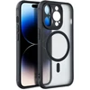 „Oem“ dėklas, skirtas „iPhone 15 PRO“ visiškai matiniam „Mag“ dangteliui, suderinamas su „MagSafe“ juodu dangteliu.