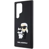 Dėklas Oem Original faceplate case Karl Lagerfeld KLHCS24L3DRKCNK for SASMSUNG S24 Ultra (3D RUBBER KC NFT) juodas