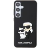 Samsung Galaxy S24 Karl Lagerfeld dėklas 3D Rubber Karl`s&amp;Choupette (KLHCS24S3DRKCNK) juodos spalvos