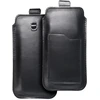 Dėklas OEM odinė universali patraukiama čiuožykla - ROYAL / juoda - XL dydis - IPHONE 11 / 12 / 13 / SAMSUNG S7 EDGE