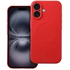 Oem Originalus „iPhone 16“ silikoninis dėklas, suderinamas su „MagSafe“ (fotoaparato apsauga), raudonas