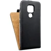 Oem Originalus vertikalus atverčiamas dėklas Motorola Moto E7 PLUS / G9 Play / G9 Slim Flexi Fresh, juodas