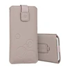Oem WONDER Deko Pouch dėklas (Size L) skirtas Apple iPhone 13 Mini/12 Mini/SE 2020/2022/7/8 cappuccino