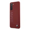 Samsung Galaxy S21 Plus BMW dėklas silikoninis Signature Logo (BMHCS21MSLBLRE) raudonos spalvos
