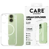 „Panzer Glass CARE by PanzerGlass Flagship Urban Explorer“ dėklas su „Baltas MagSafe“, skirtas „iPhone 17“ – permatomas