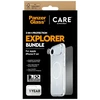 Panzer Glass „CARE by PanzerGlass Flagship Explorer 3-in-1“ dėklas + stiklas + objektyvas, skirtas „iPhone Air“