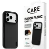 Dėklas Panzer Glass Case CARE by PanzerGlass Fusion Fabric MagSafe for iPhone 18 Pro / 17 Pro juodas