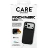 Dėklas Panzer Glass Case CARE by PanzerGlass Fusion Fabric MagSafe for iPhone 18 Pro / 17 Pro juodas