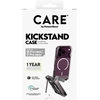 Panzer Glass CARE dėklas su atlenkiamu stovu, juodas MagSafe, skirtas iPhone 18 Pro Max / 17 Pro Max, permatomas