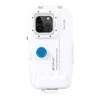 Plastikinis vandeniui atsparus telefono dėklas Puluz skirtas iPhone 14 Plus/Pro Max/13 Pro Max/12 Pro Max/11 Pro Max (baltas)