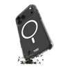 Puro Impact Clear D3O TPU+PC dėklas suderinamas su MagSafe skirtas Apple iPhone 17 Pro Max – skaidrus