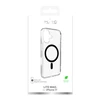 Puro Lite Mag TPU+PC dėklas suderinamas su MagSafe skirtas Apple iPhone 17 – skaidrus su juodos spalvos žiedu