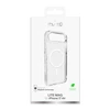 Puro Lite Mag TPU+PC dėklas suderinamas su MagSafe skirtas Apple iPhone 17 Air – skaidrus su baltos spalvos žiedu