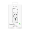 Puro „Lite Mag TPU+PC“ dėklas, suderinamas su „MagSafe“, skirtas „iPhone 17 Pro“ – skaidrus su pilku žiedu