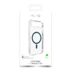 Puro Lite Mag TPU+PC dėklas suderinamas su MagSafe skirtas Apple iPhone 17 Air – skaidrus su turkio spalvos žiedu
